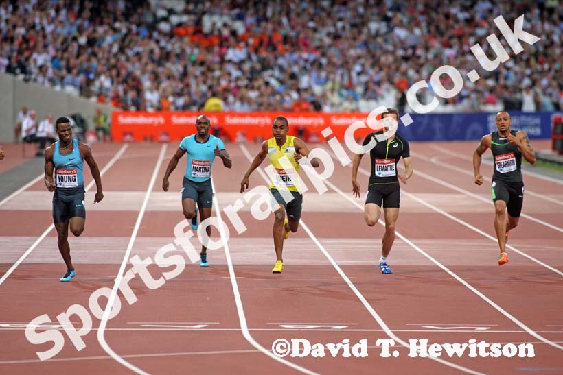 Warren Weir wins the 200 metres,  2013 IAAF Diamond League, Sainsbury's Anniversary Games, Queen Elizabeth Olympic Park, London.